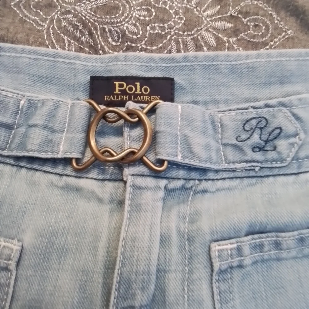 Polo by Ralph Lauren Margery High Rise Wide Leg Light Wash Jeans - 29R - Picture 9 of 13